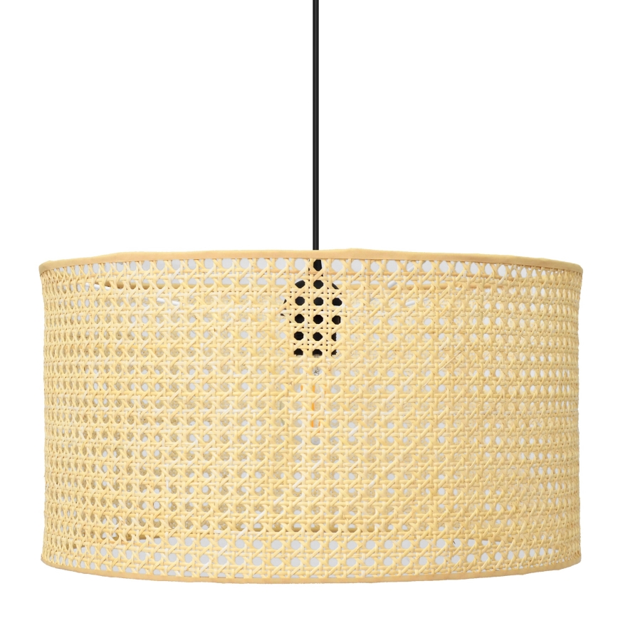 Suspension filaire ALBA 3xE27/15W/230V rotin/noir