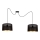 Suspension filaire ALDO 2xE27/60W/230V araignée noir