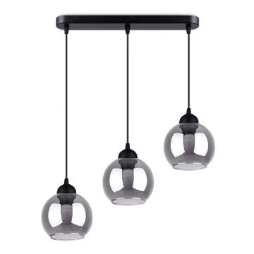 Suspension filaire ALINO 3xE27/60W/230V noir