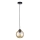 Suspension filaire AMBRE BLACK 1xE27/60W/230V