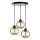 Suspension filaire AMBRE WOOD 3xE27/60W/230V diam. 30 cm