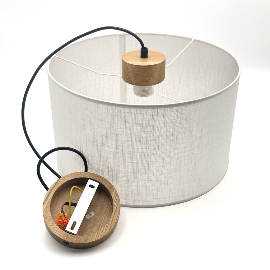 Suspension filaire ANTONIO 1xE27/60W/230V chêne