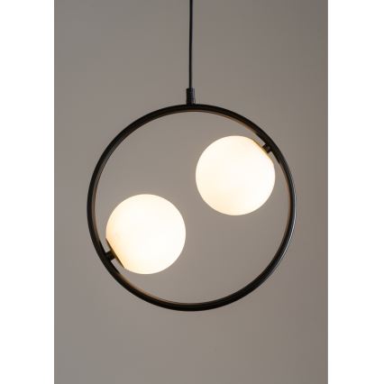 Suspension filaire AQUA 2xG9/12W/230V noir