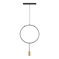 Suspension filaire ARCADE 1xGU10/5W/230V noir/doré