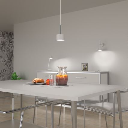 Suspension filaire ARENA 1xGX53/11W/230V blanc/chrome brillant