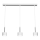 Suspension filaire ARENA 3xGX53/11W/230V blanc/chrome brillant