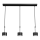 Suspension filaire ARENA 3xGX53/11W/230V noir/chrome brillant