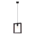 Suspension filaire ARIES 1xE27/15W/230V hêtre/wenge