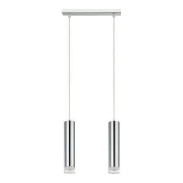 Suspension filaire ARMIN 2xGU10/10W/230V chrome brillant