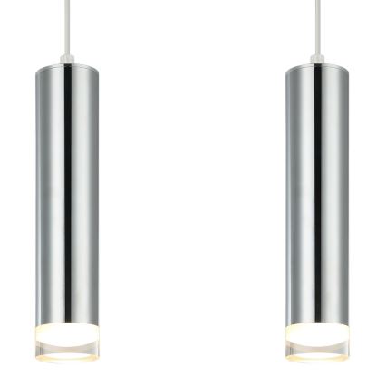 Suspension filaire ARMIN 2xGU10/10W/230V chrome brillant