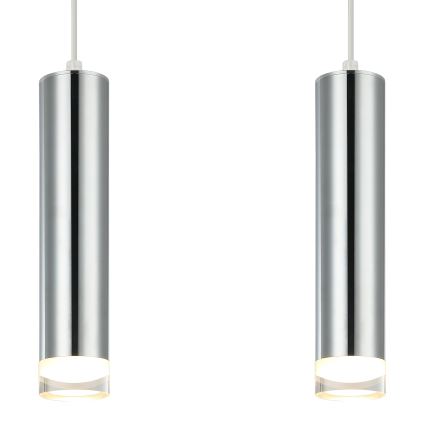 Suspension filaire ARMIN 2xGU10/10W/230V chrome brillant
