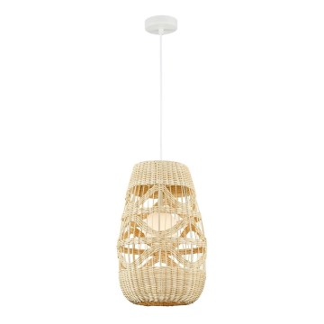 Suspension filaire ARONA 1xG9/9W/230V d. 25 cm rotin/beige