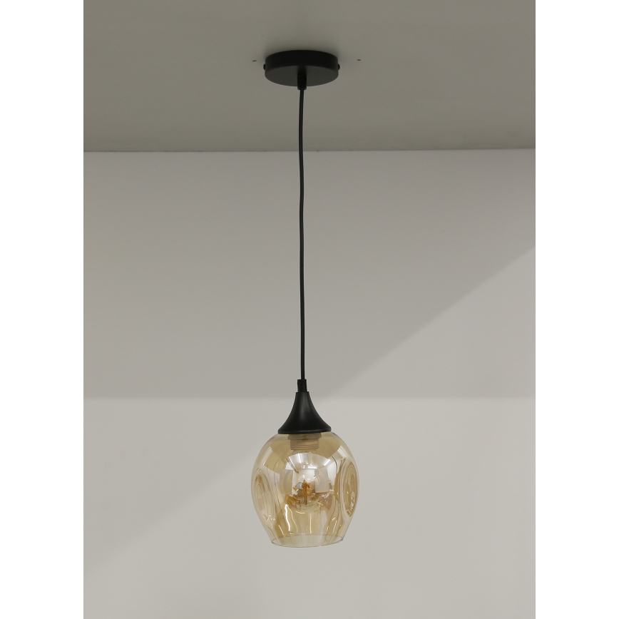 Suspension filaire ASPA 1xE27/40W/230V noir