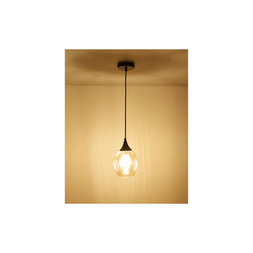 Suspension filaire ASPA 1xE27/40W/230V noir