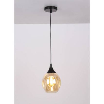 Suspension filaire ASPA 1xE27/40W/230V noir