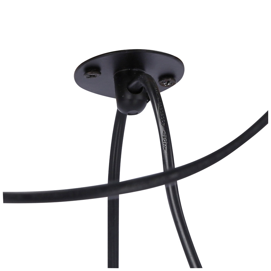 Suspension filaire ASSAM 3xE27/60W/230V noir
