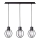 Suspension filaire AURA 3xE27/60W/230V noir