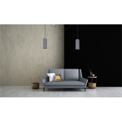 Suspension filaire AVALO 2xE27/60W/230V araignée gris
