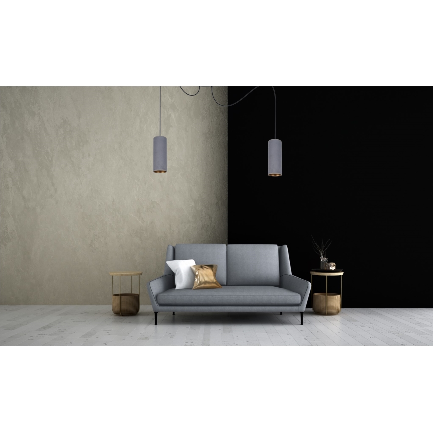 Suspension filaire AVALO 2xE27/60W/230V araignée gris