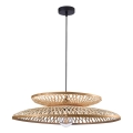 Suspension filaire BALI 1xE27/20W/230V d. 60 cm bambou