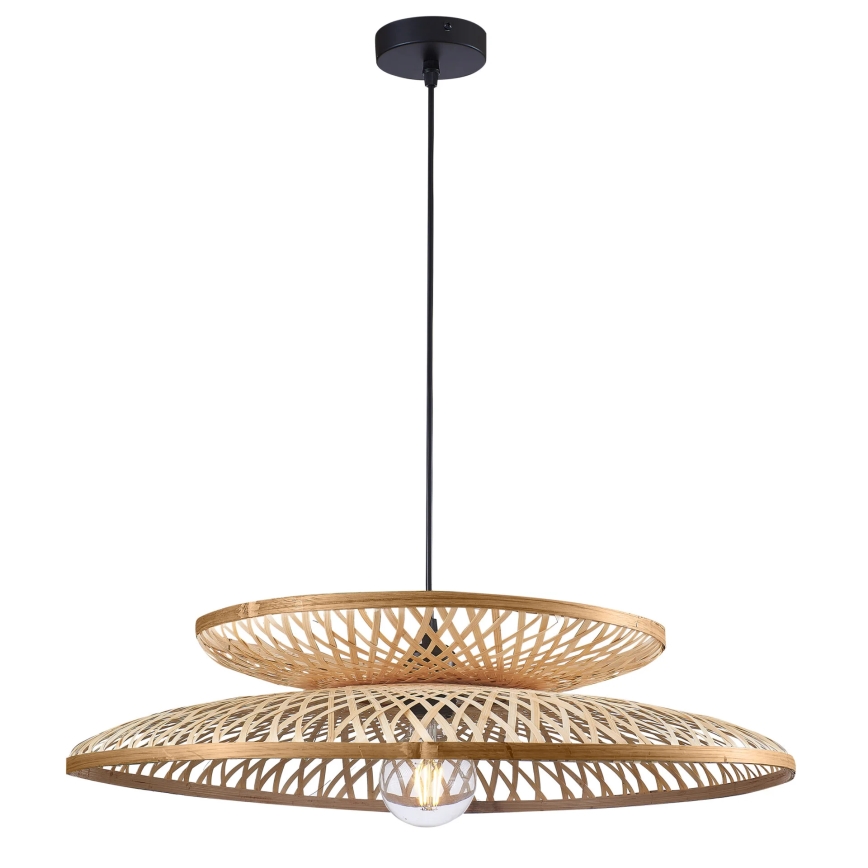 Suspension filaire BALI 1xE27/20W/230V d. 60 cm bambou
