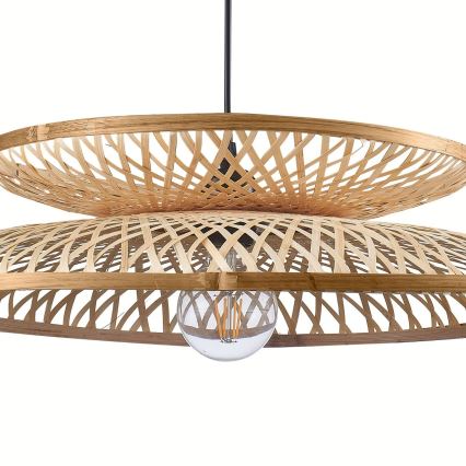 Suspension filaire BALI 1xE27/20W/230V d. 60 cm bambou