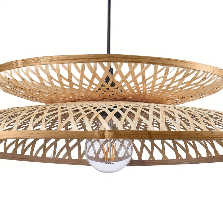 Suspension filaire BALI 1xE27/20W/230V d. 60 cm bambou