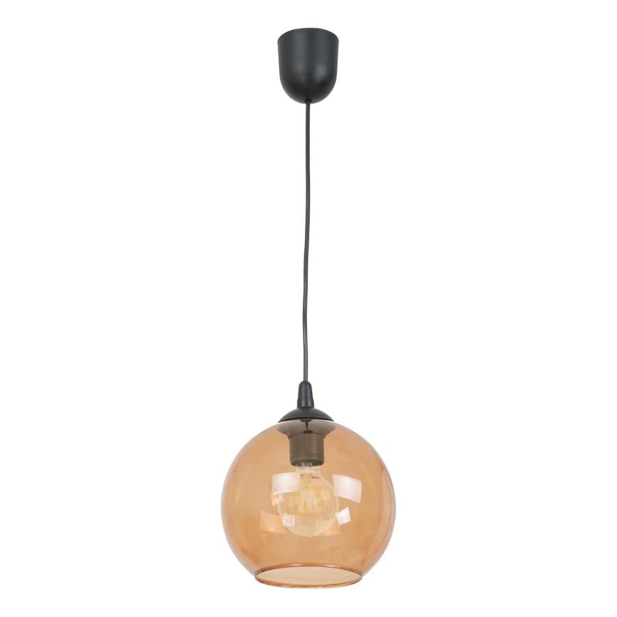 Suspension filaire BALL 1xE27/60W/230V d. 20 cm beige