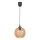Suspension filaire BALL 1xE27/60W/230V d. 20 cm beige