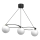 Suspension filaire BALLO 3xE27/15W/230V noir/blanc
