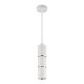 Suspension filaire BAMBOO 1xGU10/10W/230V blanc