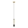 Suspension filaire BARS 1xGU10/20W/230V or/noir