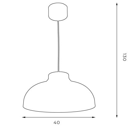 Suspension filaire BASCA 1xE27/60W/230V