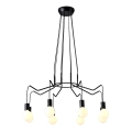 Suspension filaire BASSO 8xE27/40W/230V noir