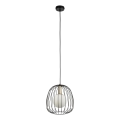 Suspension filaire BELL 1xG9/12W/230V d. 24 cm noir/doré