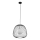 Suspension filaire BELL 1xG9/12W/230V d. 33 cm noir/chrome brillant