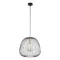 Suspension filaire BELL 1xG9/12W/230V d. 33 cm noir/doré
