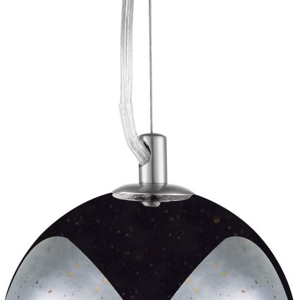 Suspension filaire BELLO 1xE27/60W/230V d. 30 cm chrome