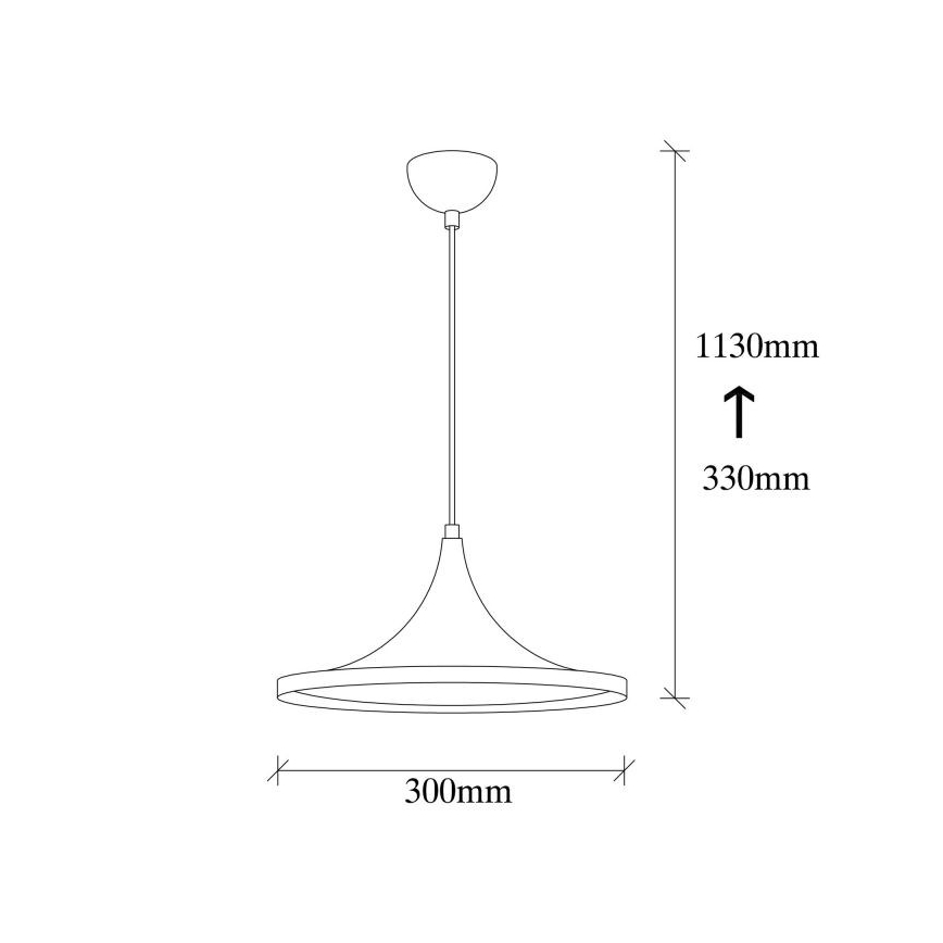 Suspension filaire BERCESTE 1xE27/40W/230V noire