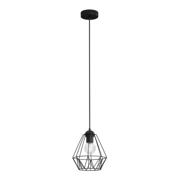 Suspension filaire BERGEN 1xE27/60W/230V noir