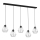 Suspension filaire BERGEN 5xE27/60W/230V noir/chrome brillant