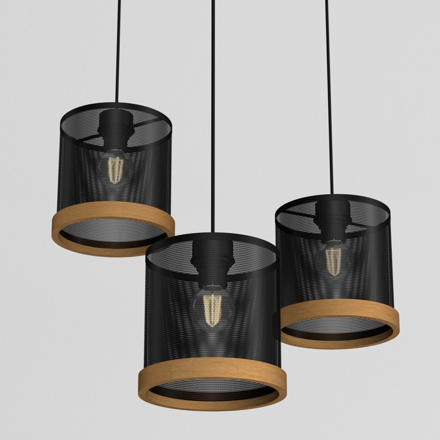 Suspension filaire BERIL 3xE27/60W/230V