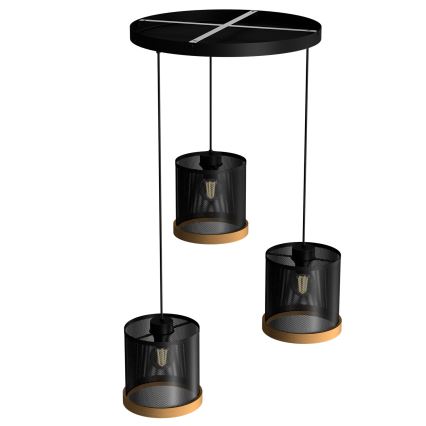 Suspension filaire BERIL 3xE27/60W/230V