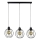 Suspension filaire BERIS 3xE27/60W/230V chêne