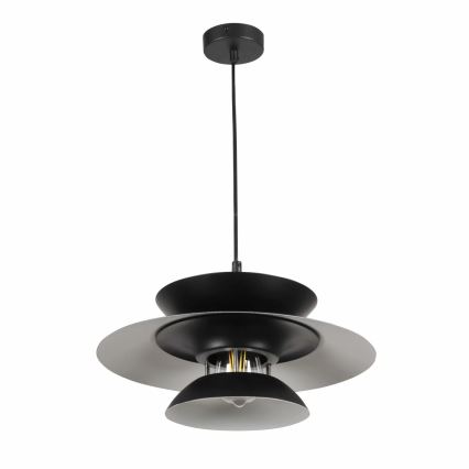 Suspension filaire BERIT 1xE27/20W/230V noir