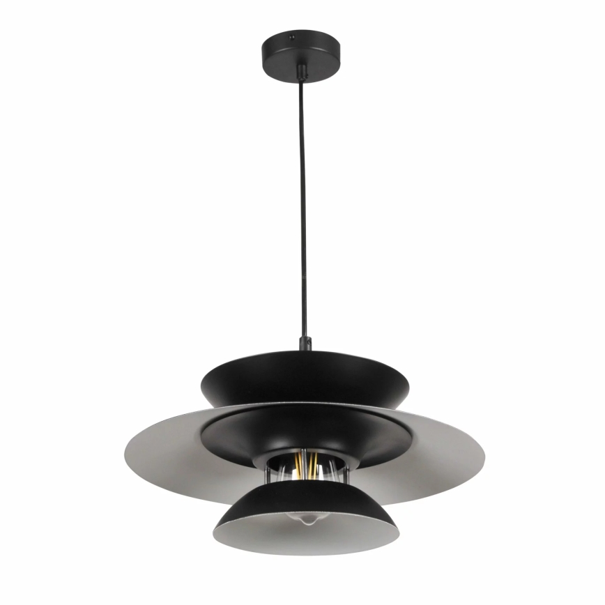 Suspension filaire BERIT 1xE27/20W/230V noir