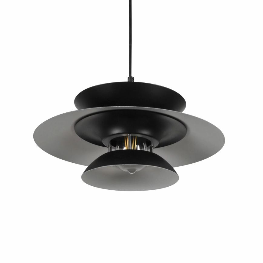 Suspension filaire BERIT 1xE27/20W/230V noir