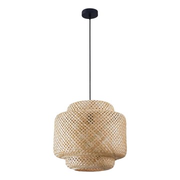 Suspension filaire BERTA 1xE27/20W/230V d. 40 cm bambou