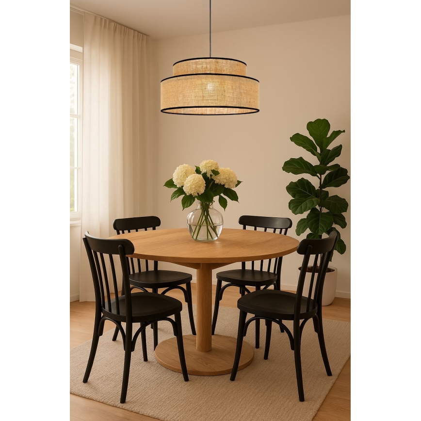 Suspension filaire BOHO 1xE27/60W/230V beige