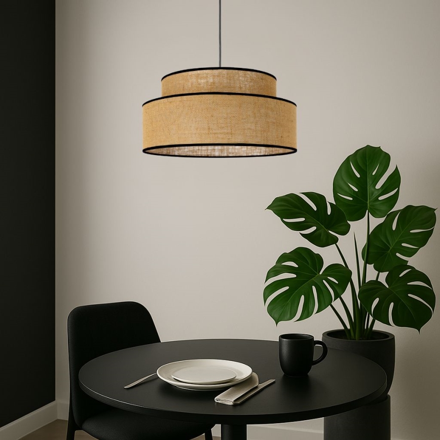 Suspension filaire BOHO 1xE27/60W/230V beige